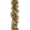 9' x 10" Pre-lit Glittery Bristle® Pine Artificial Christmas Garland with White Tipped Cones and 50 Clear Lights